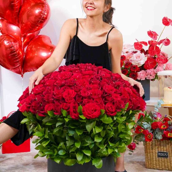 Grand Scarlet Rose Dome