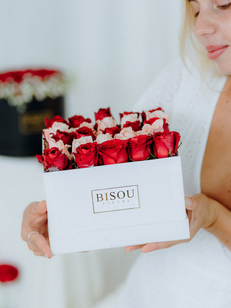 blushing pink roses elegance