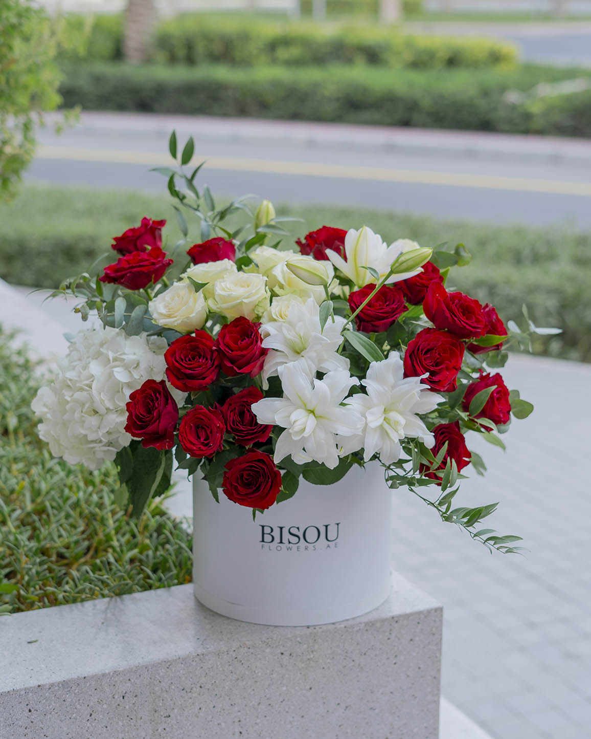 Velvet Red And White Box
