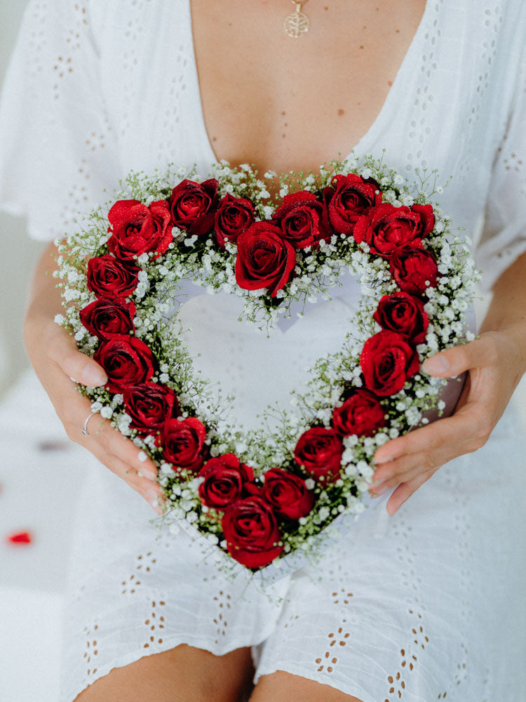 Crimson Kiss Rose Cascade