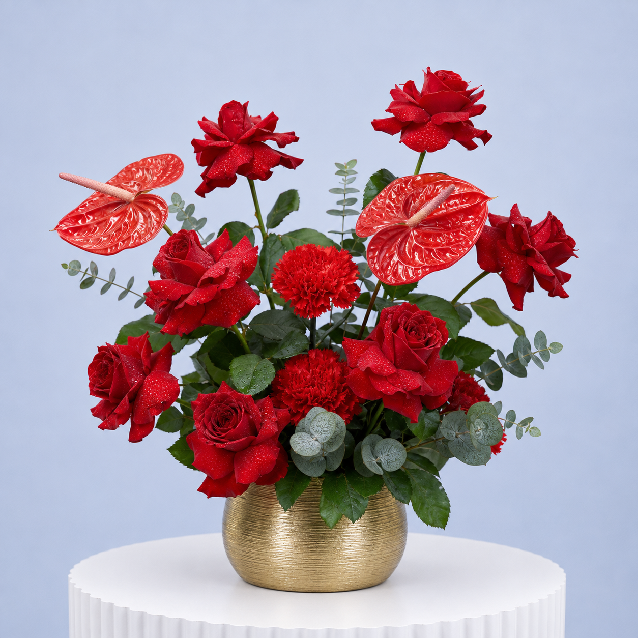 Red Elegance in Gold